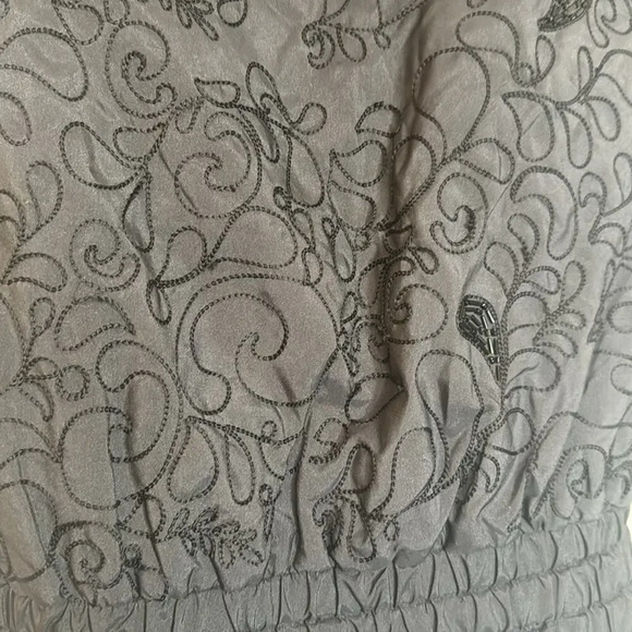 Beyoncé RARE House of Dereon Black Beaded Vest with Removable Rabbit Fur Collar - Picture 3 of 12